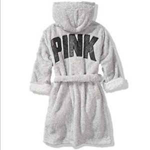 Victoria Secret gray/glitter robe